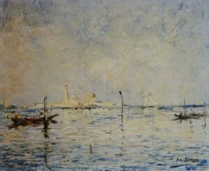 Armand Jamar (1870-1946), "Au fil de l'eau..."