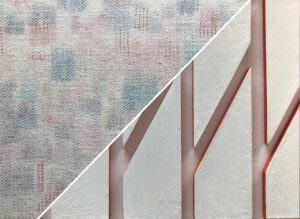 Françoise HUSTIN : Tissages & YVAIN : La couleur en biseau