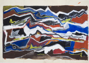 Jean-Marie Planque, Paysage, Gouache, 1968